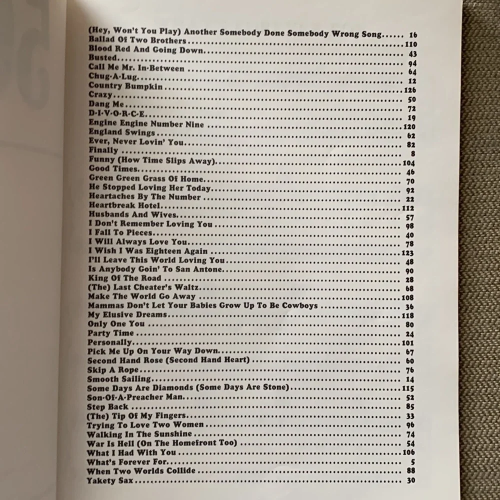 50 country giants songbook famous songs 1983 Columbia Pictures music lyrics EUC